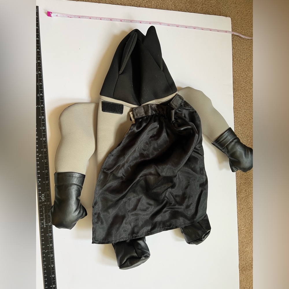 Dog Batman Costume Justice League Black and Gray Size L - Picture 2 of 3